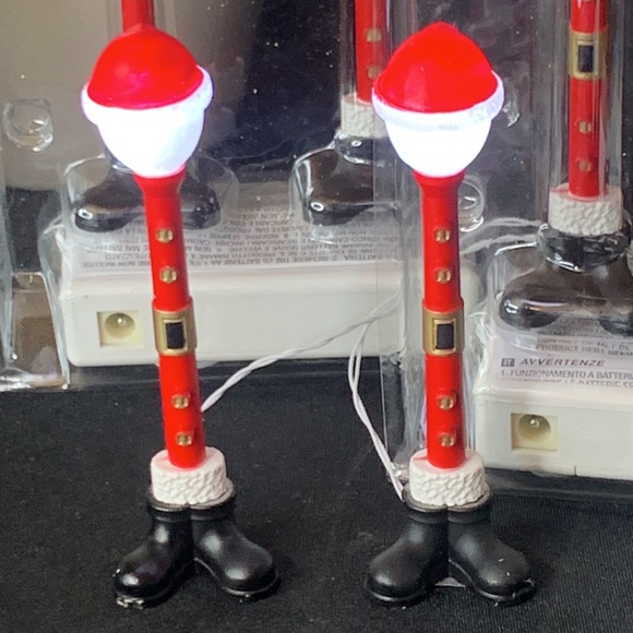 2016 Lemax Santa Street Lamp set of 6 - Picture 3 of 8
